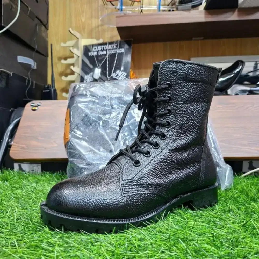 Sepatu kulit jeruk jatah tni ad 2025