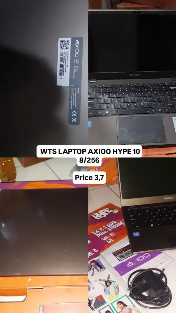 DIJUAL CEPAT Laptop Axioo Hype 10 | Celeron N4020 | 8/256