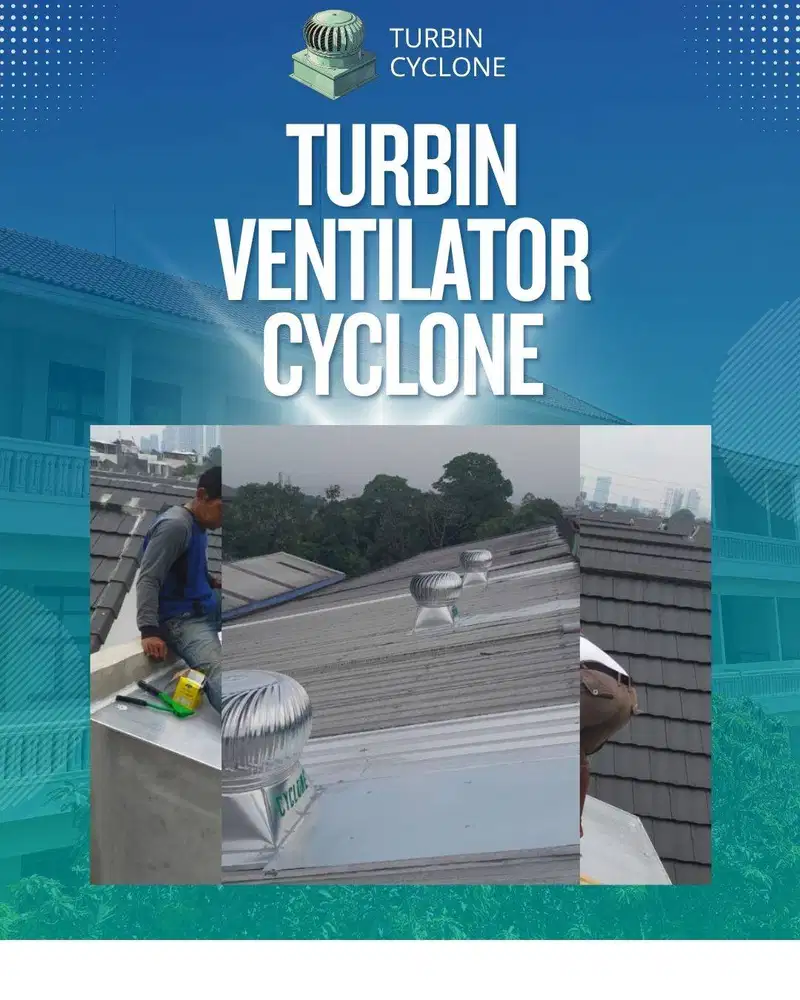 Ventilasi Udara Alami Menggunakan Turbin Ventilator Tanpa Listrik