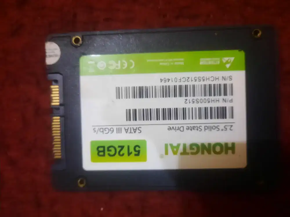 Ssd -HONGTAI-512GB (Sentrinel 100% aman) Jual Murah Siapa Cepat COD