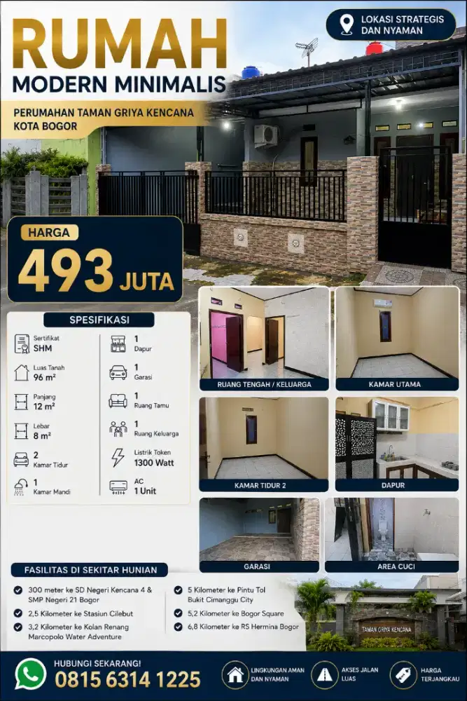 Dijual Rumah Kota Bogor