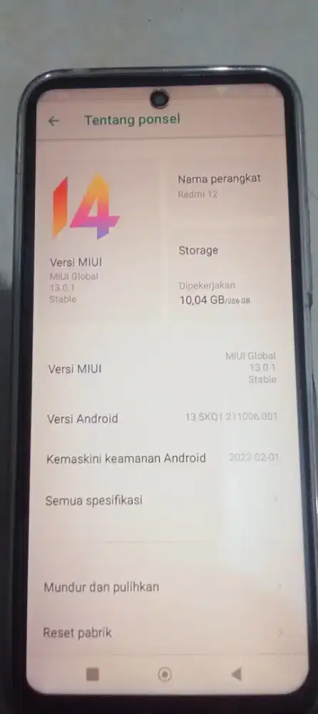 Dijual Redmi 12 (8 GB /256 GB)