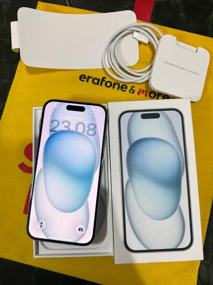 Iphone 15 256gb Blue resmi ibox
