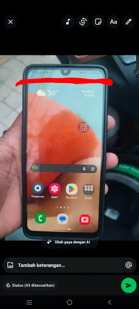Samsung A32 ram 6+2/128 hp kabel orian hp minus dikit nego boleh