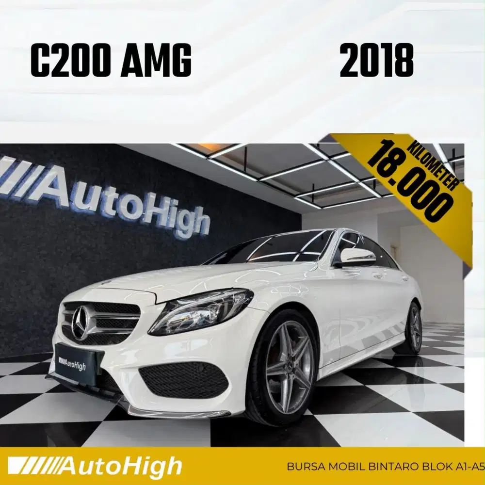 DP10% [Km18.000] C200 AMG 2018 White Reg 2017 #AUTOHIGH