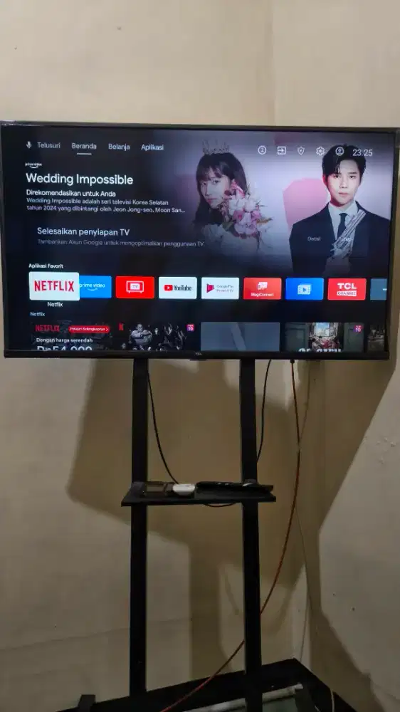 Smarttv Android TCL 43 Dan standing bracket