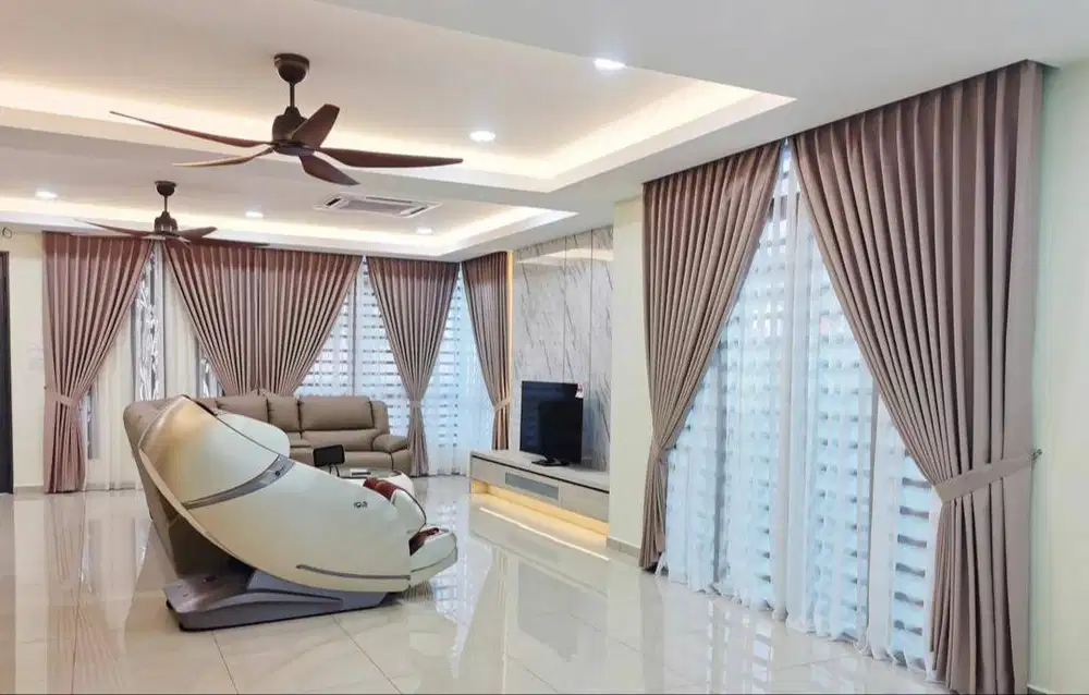 Cod Tirai Gorden Jendela Gordyn Mewah Hordeng Model Terbaru Murah