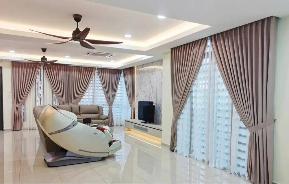 Cod Tirai Gorden Jendela Gordyn Mewah Hordeng Model Terbaru Murah