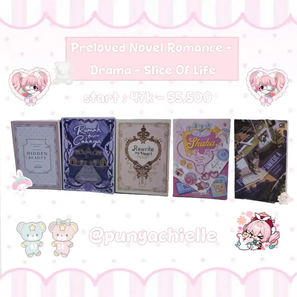 Preloved Novel Romance, Drama, Slice Of Life