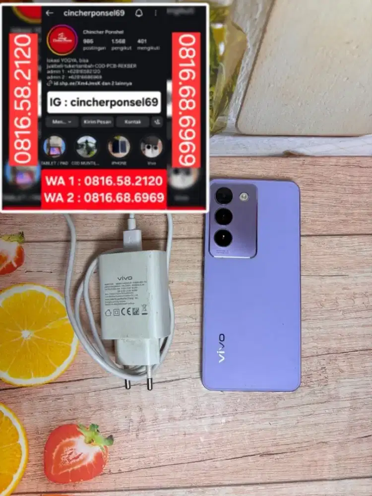 Jual hp vivo y100 5G 8/256 segel istimewa siap pakai