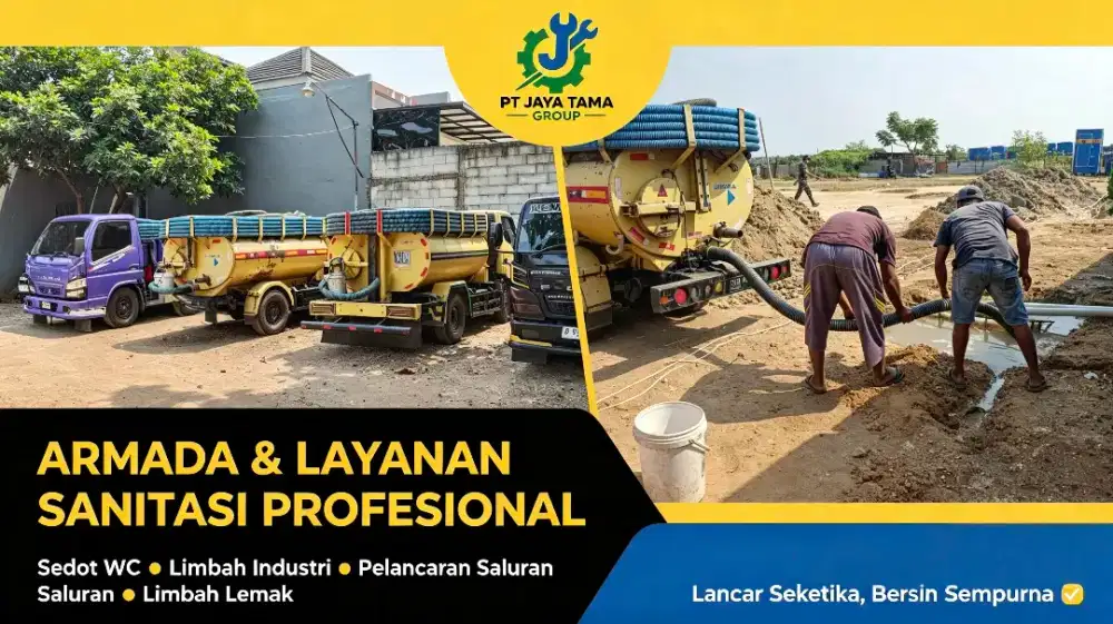 SEDOT WC KURAS LUMPUR TINJA LIMBAH STP & SERVIS MAMPET TUNTAS LANCAR