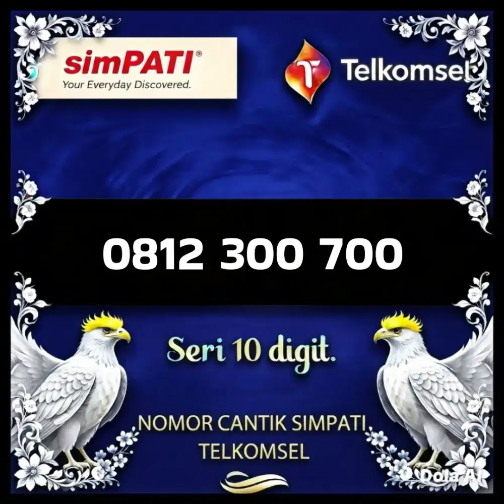 Nomor cantik simpati Telkomsel seri double ratusan