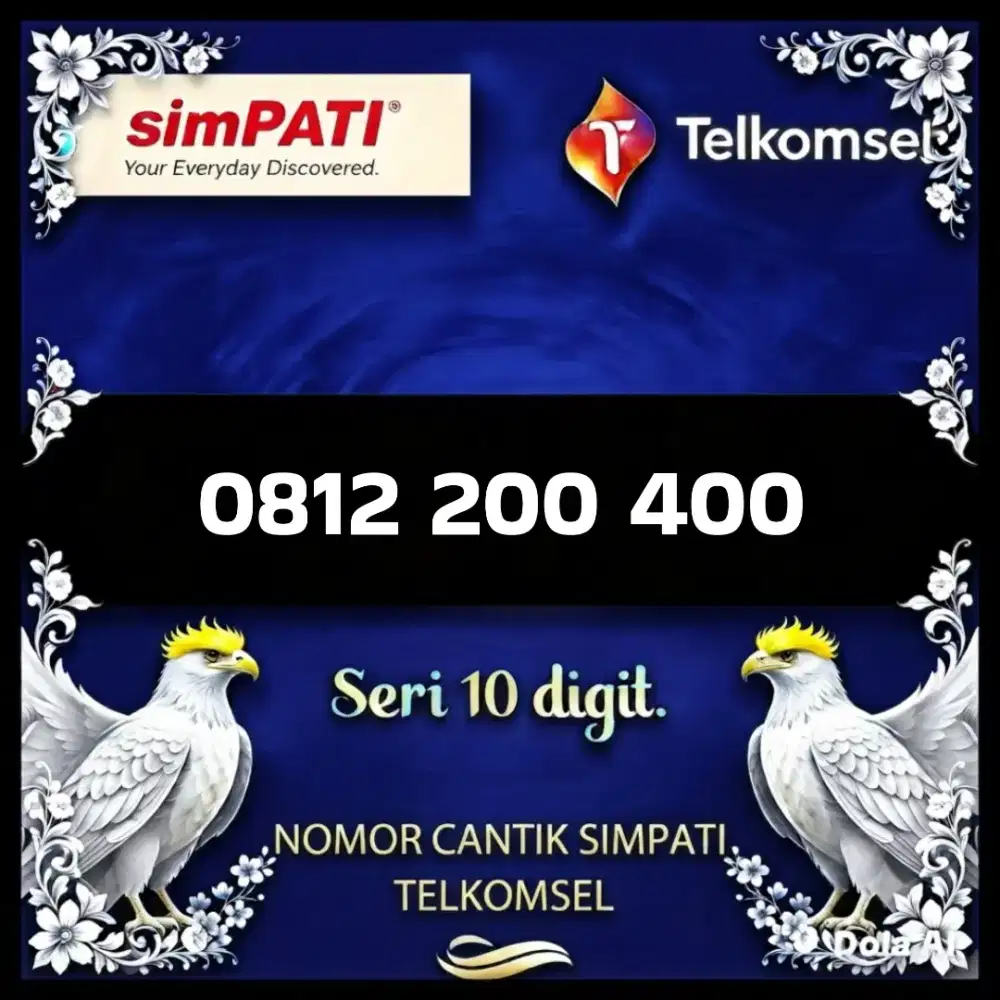Nomor cantik simpati Telkomsel 10 digit