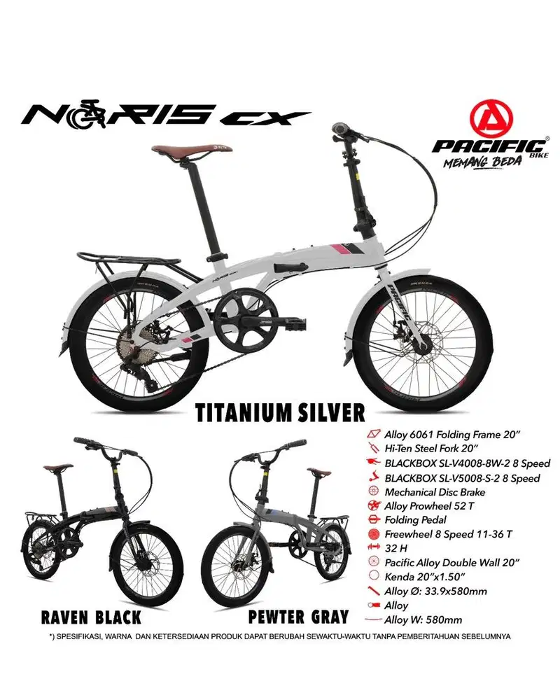 Sepeda lipat noris cx