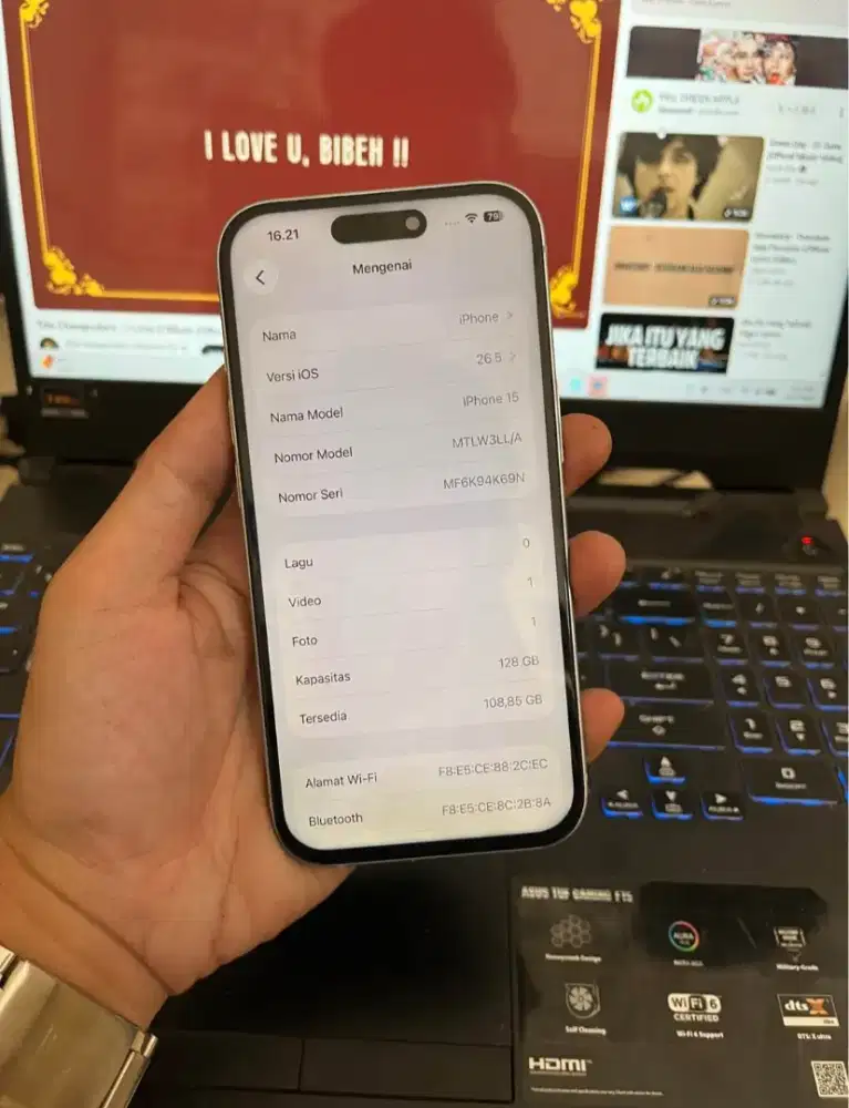 Iphone 15 128GB Beacukai Legit