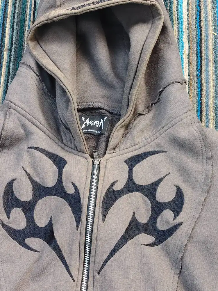 Jaket Ori Amertanslook DamonHoodie - Boxy Cut Gray