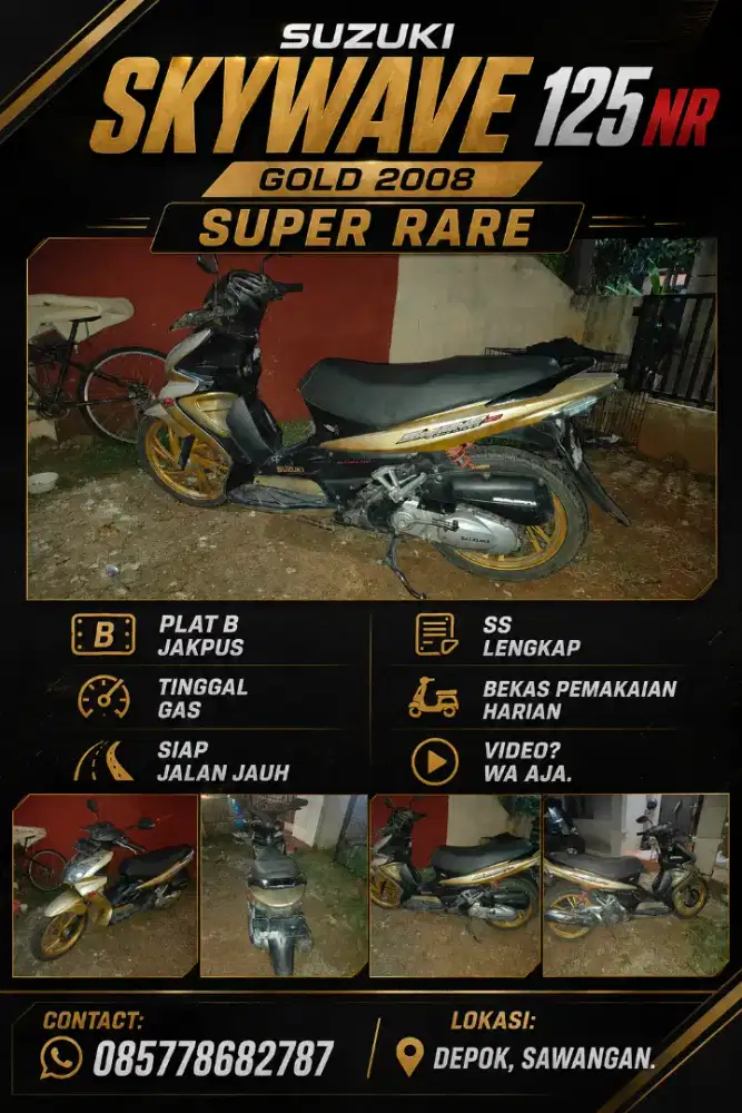 SUZUKI SKYWAVE 125 NR GOLD SUPER RARE
