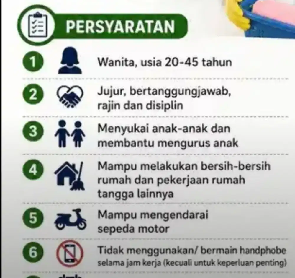 Lowongan ART Pengasuh Anak