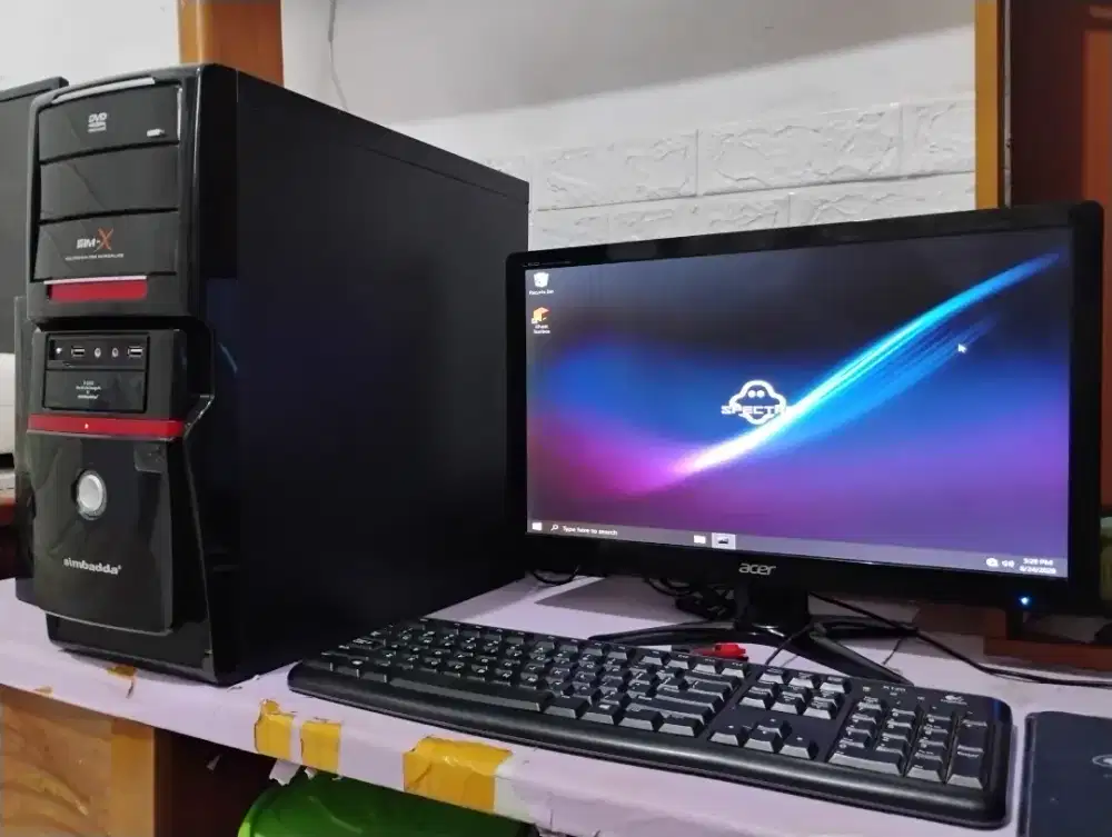 Pc editing dan gaming / intel core i5 + ram 8gb + vga nvidia + LED 19