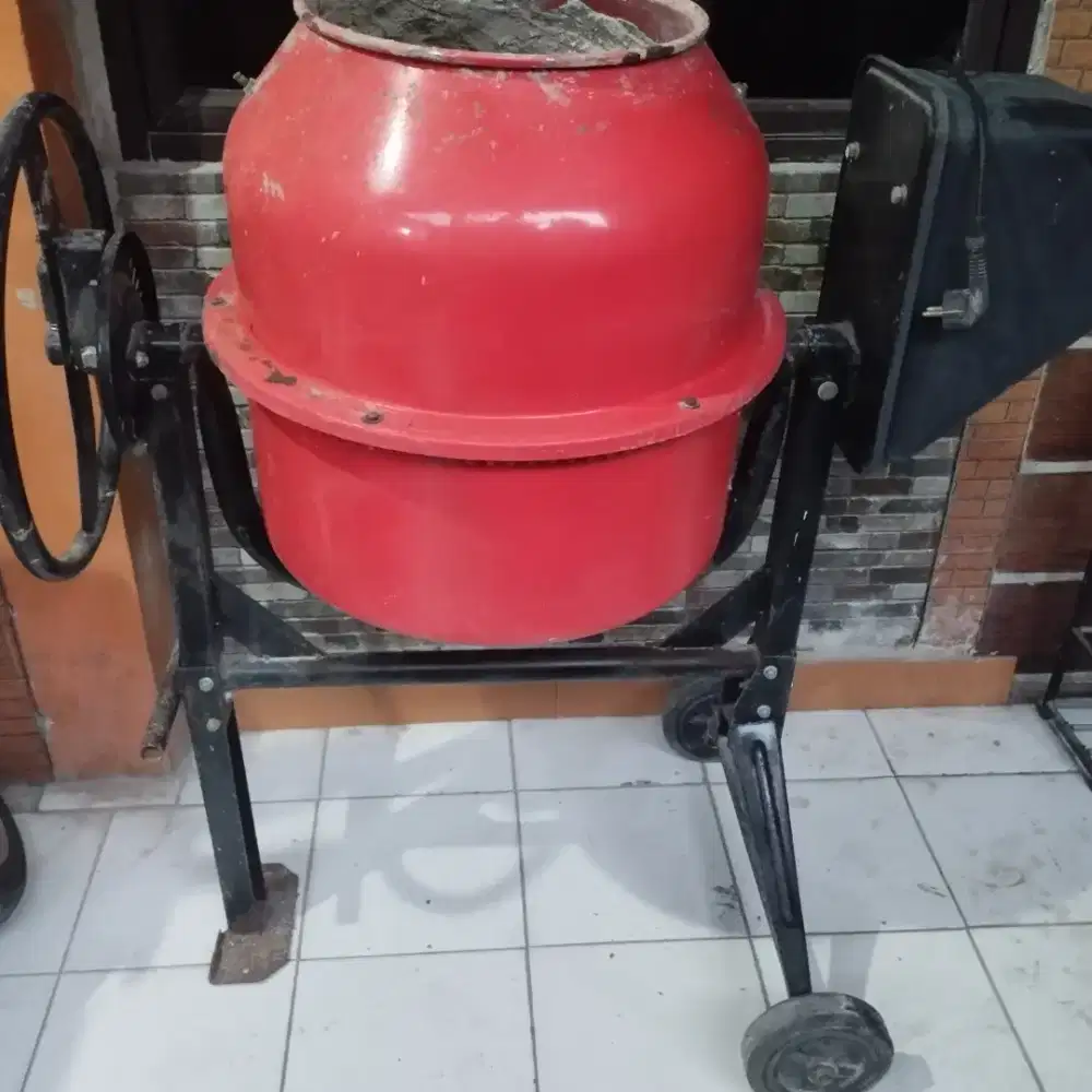 Mesin Pengaduk Semen Molen Listrik 80L