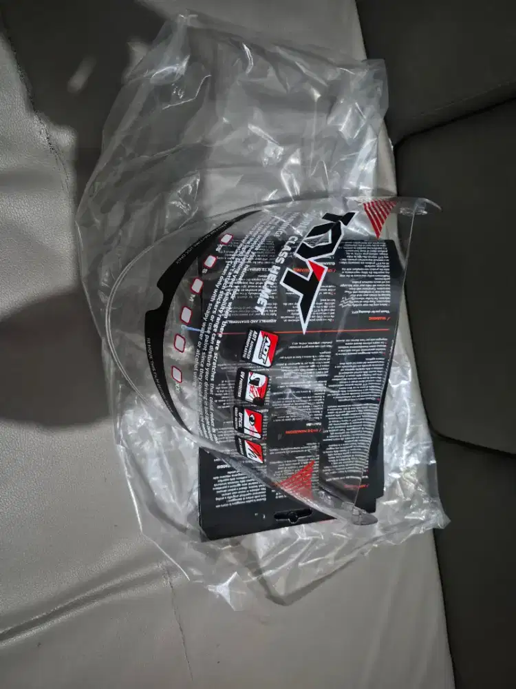 Visor Ori KYT Galaxy Flat R Clear Copotan dari Baru
