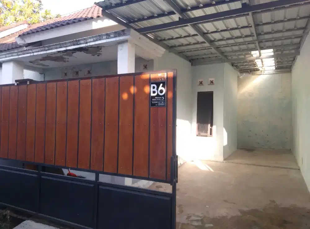Disewakan rumah tipe 45 di dekat jalan masuk tol