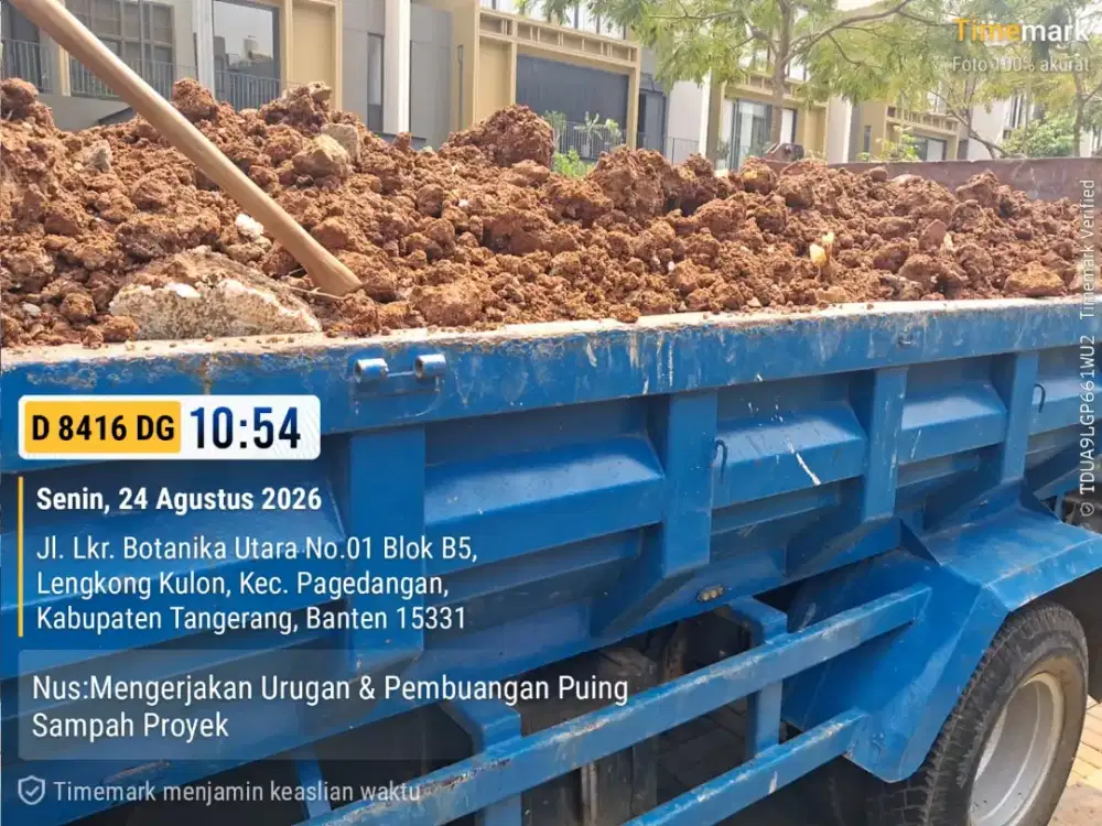 Jasa buang puing dan angkutan sampah