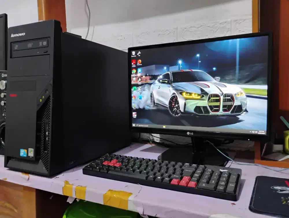 Pc gaming intel + vga nvidia + monitor 20inch siap pakai