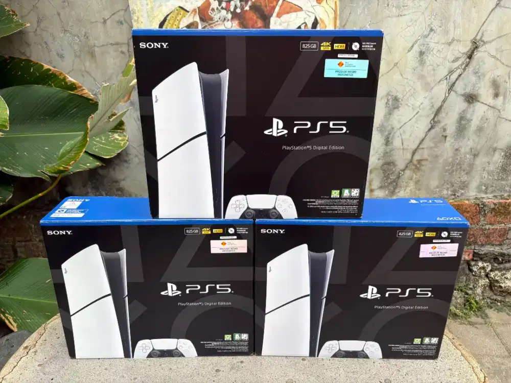 PS5 SLIM DIGITAL FULLSET LIKE NEW GARANSI RESMI SAMPAI 2027