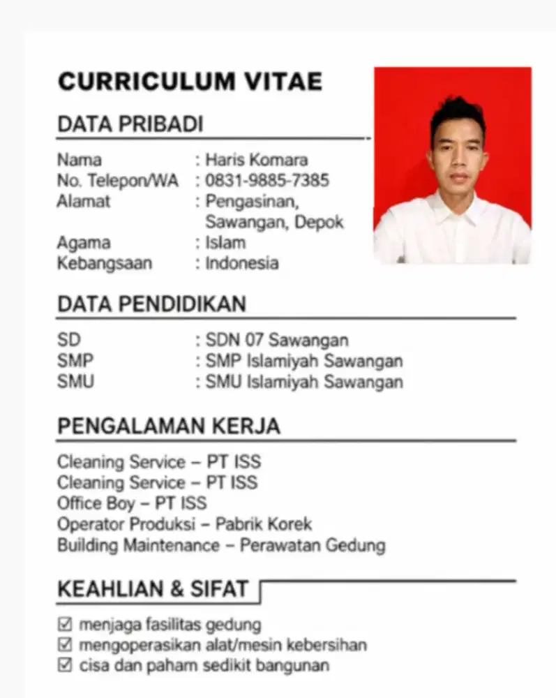 cari kerja apa aja