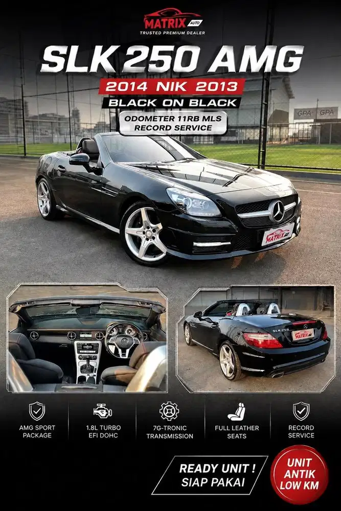 SLK250 Amg 2014 nik 2013 Black on black