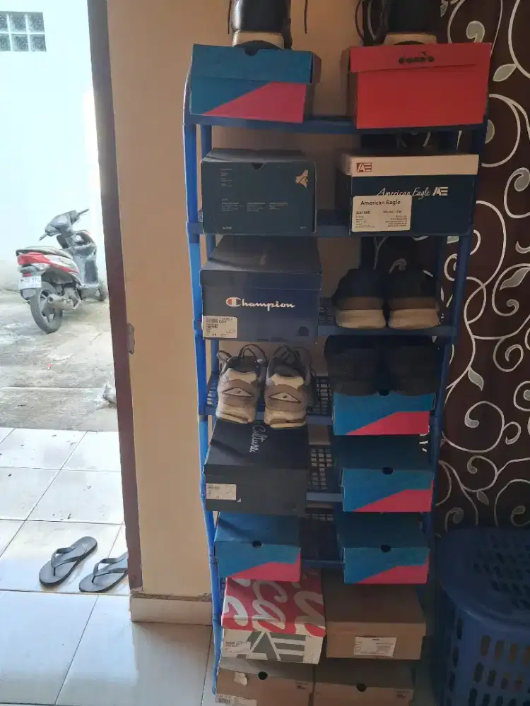 Rak sepatu plastik 8 susun