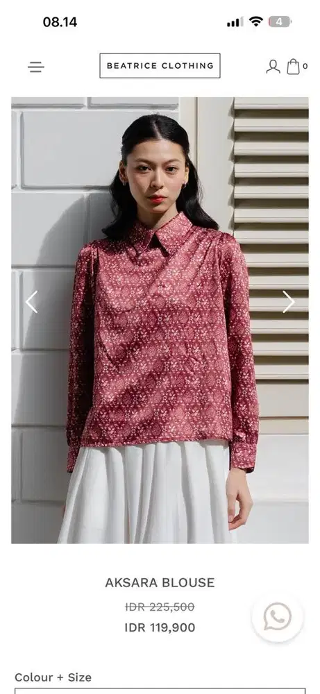 Aksara Blouse Beatrice Clothing