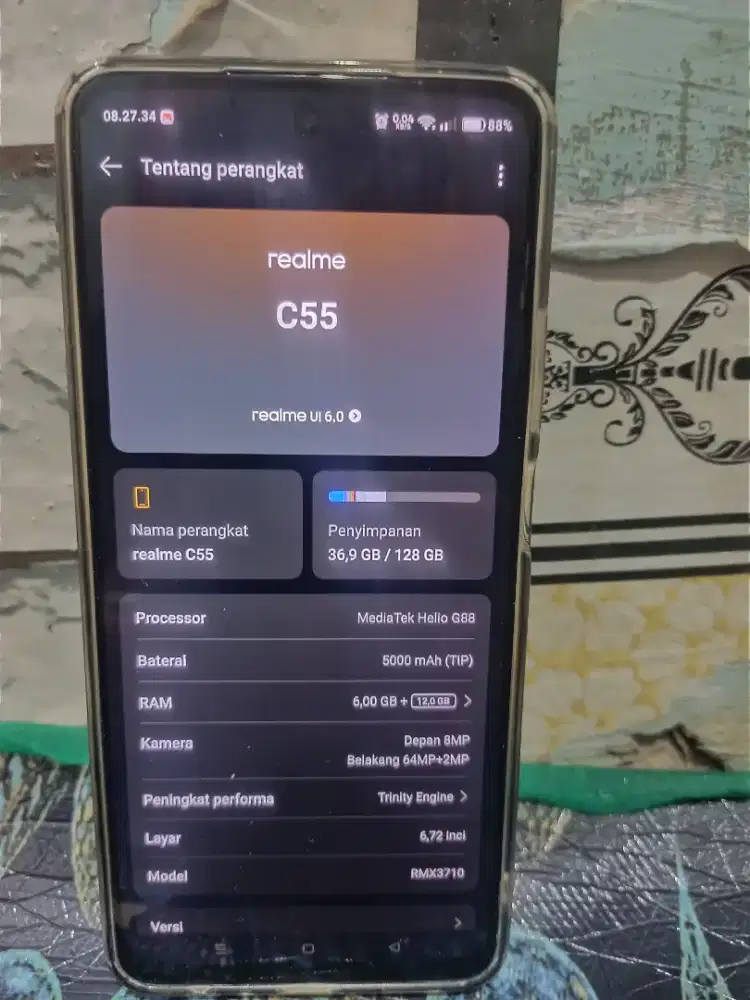 Realme c55 second ram 6/128gb