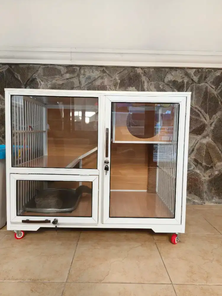 Kandang kucing Alumunium Ready