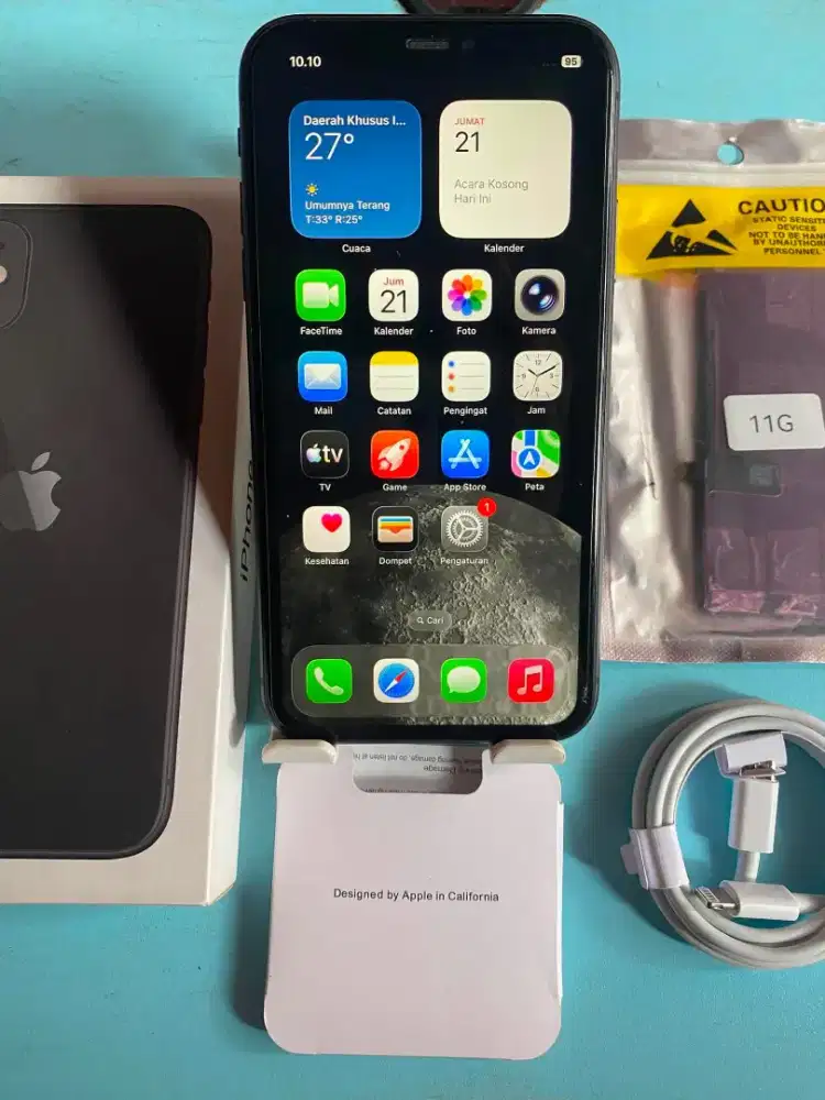 Iphone 11 128gb black inter all operator fulset mulus normal semua