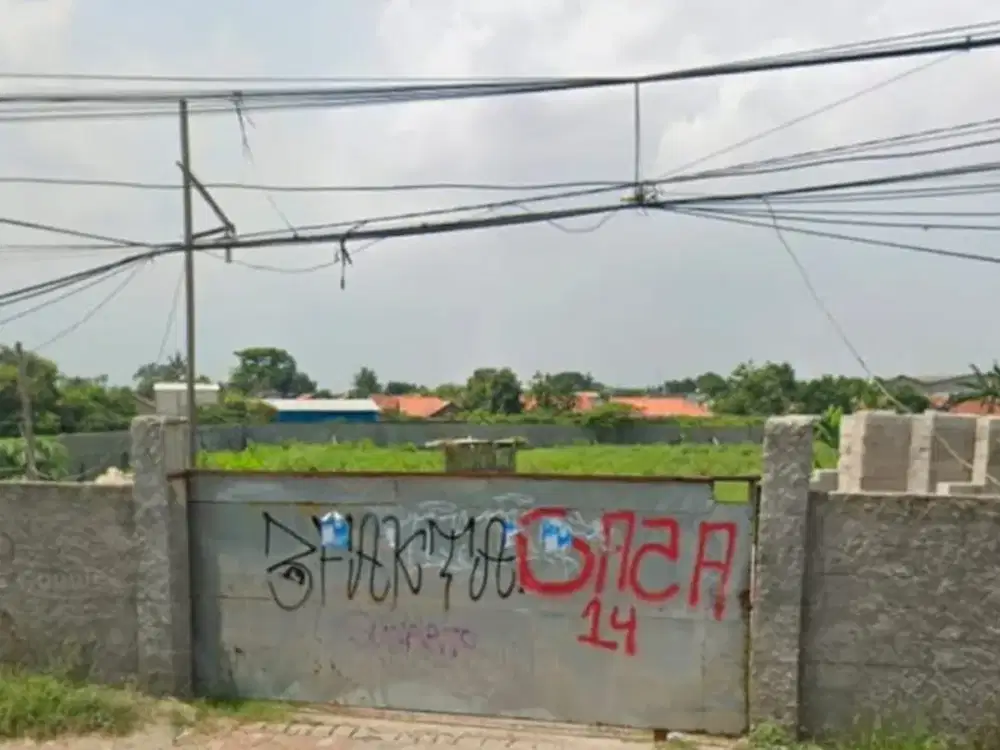 Tanah Jalan Raya Mauk Tangerang 5286m, lokasi strategis, bebas banjir