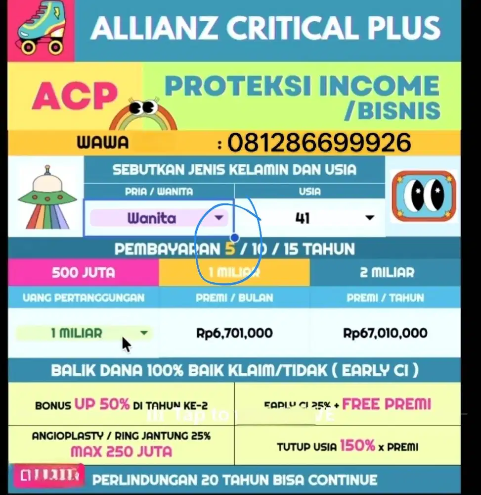 ACP jika sakit critical dapat danacash