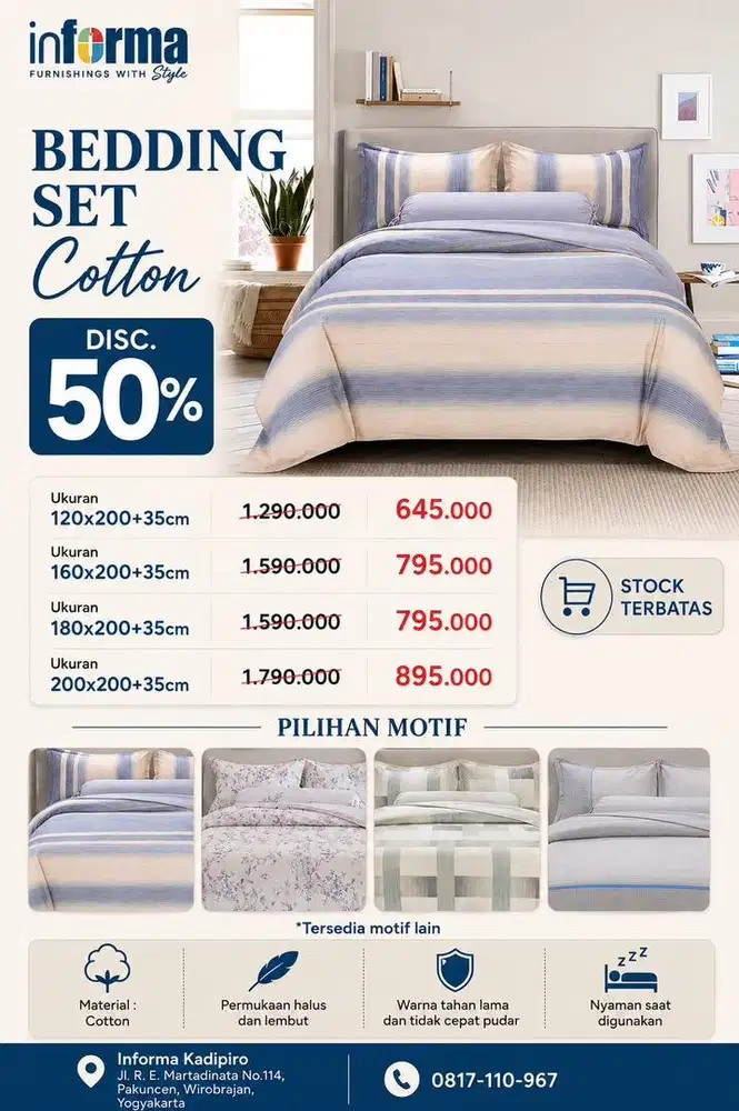 Bedding set cotton by informa