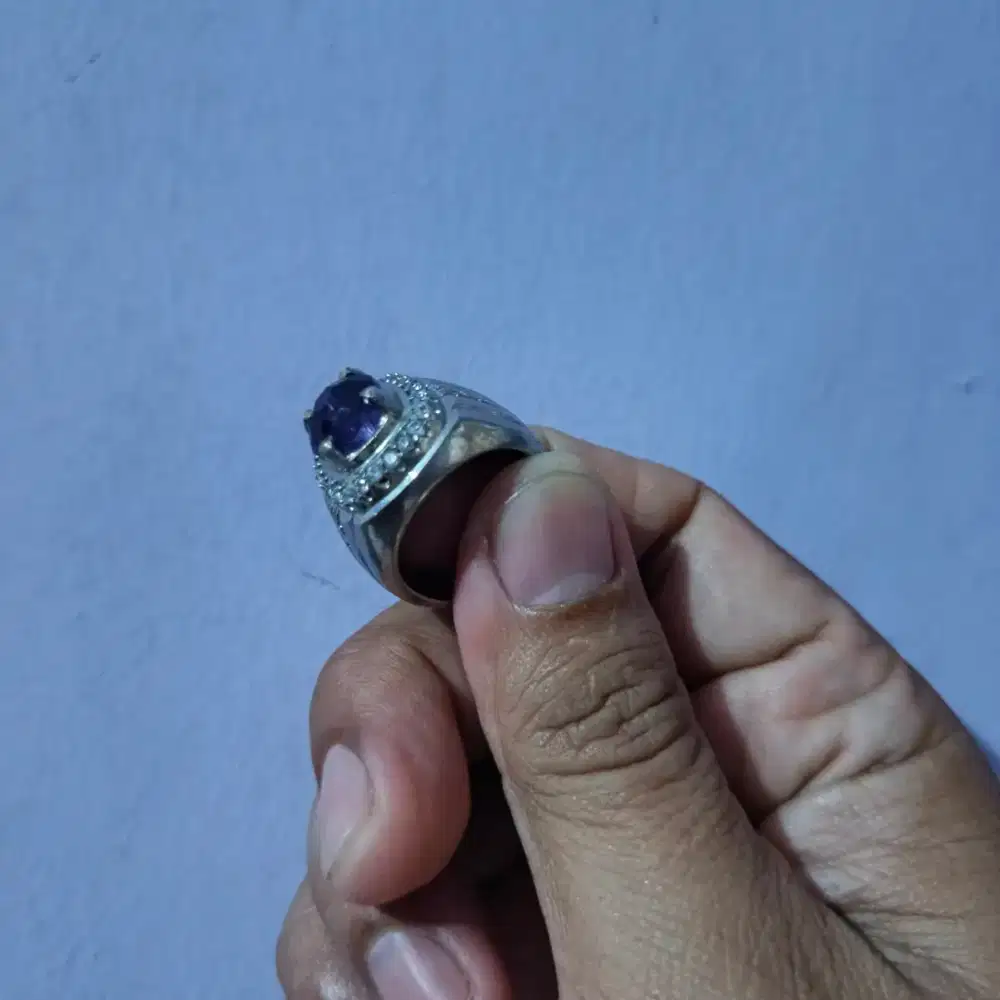 Dijual Cincin Amethyst, diamond cut