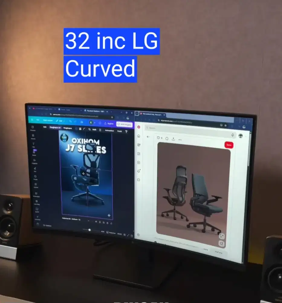 Monitor Led LG 32 inc 32MR50C Curved