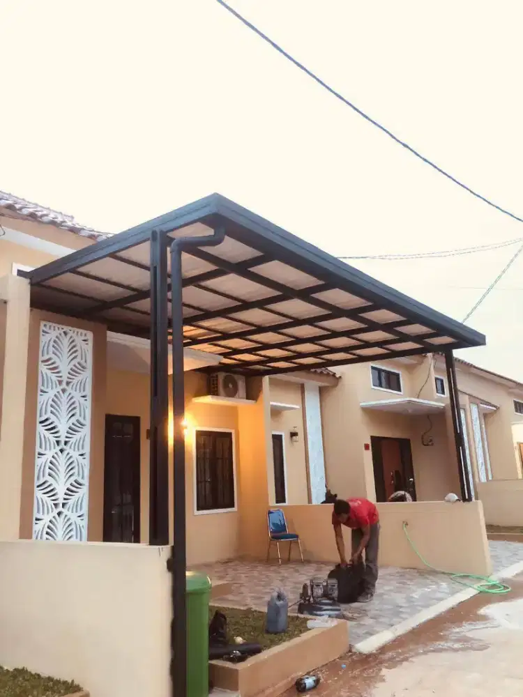 kanopi baja ringan atap spandek, alderon dan lainnya