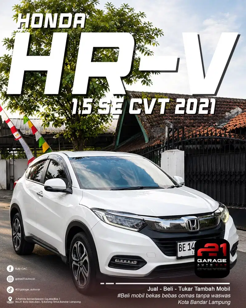 Honda hrv 2021 SE 1.5 metik istimewa jual cepat aja yuk buruan