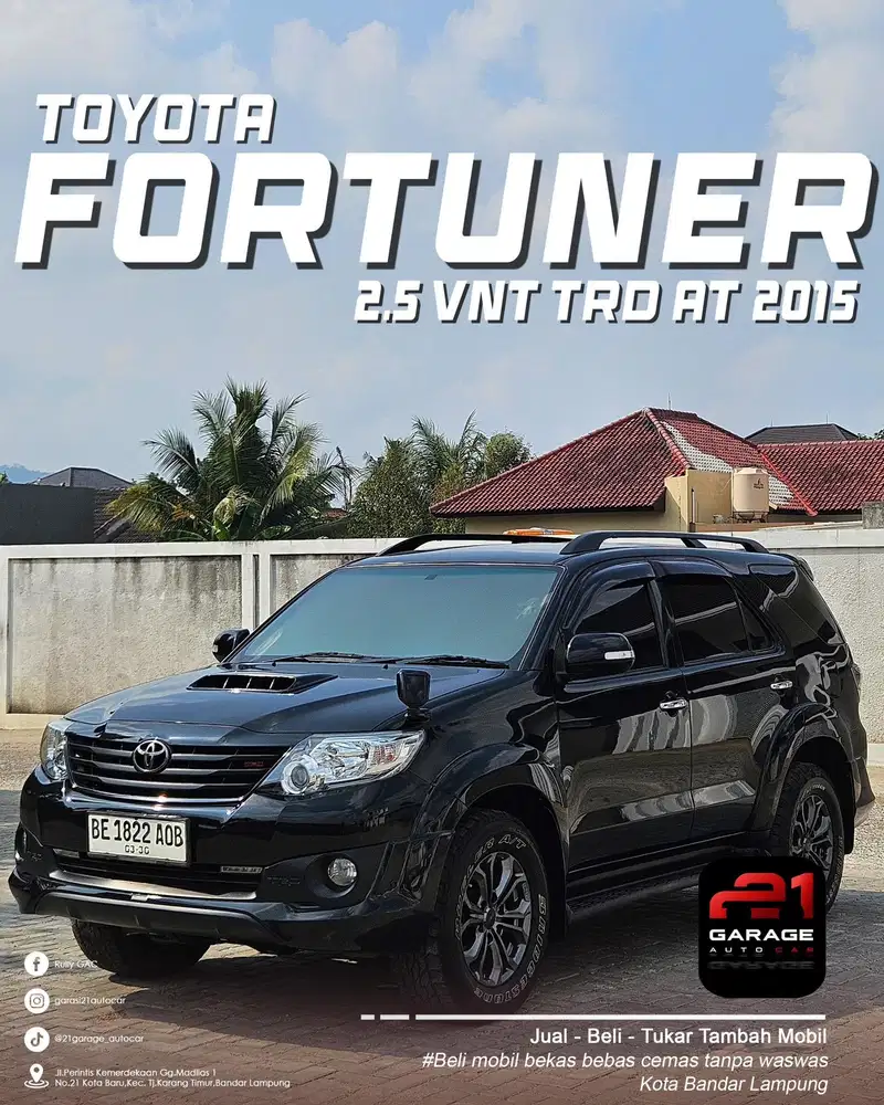 Fortuner 2015 G vnt trd diesel metik istimewa buruan sisa 1 lagi joss