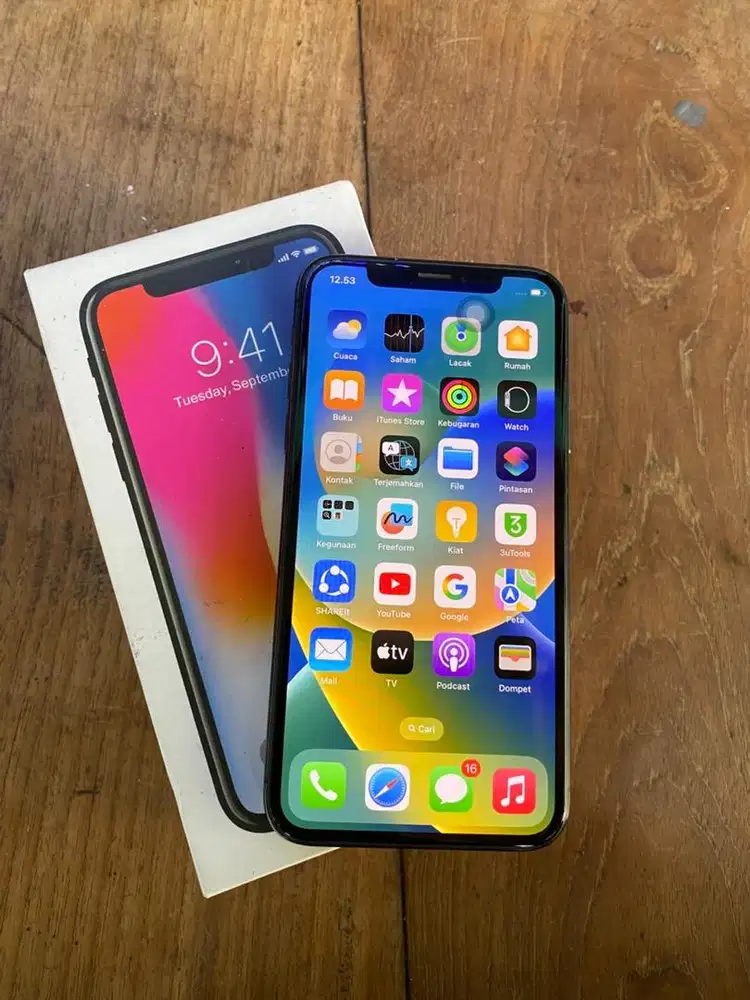 Iphone X 256gb mulus kartu lancar no minus