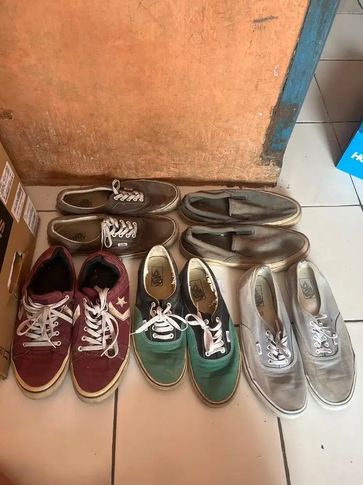 Jual borongan 5 sepatu Converse x Vans