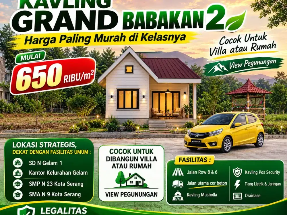 TANAH KAVLING MURAH DI KOTA SERANG