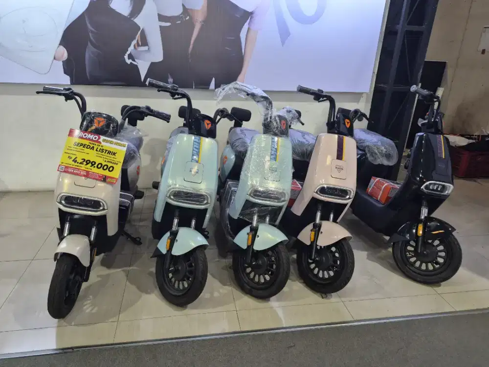 SEPEDA LISTRIK PALING BARU READY SEMUA WARNA SIAP ANTAR