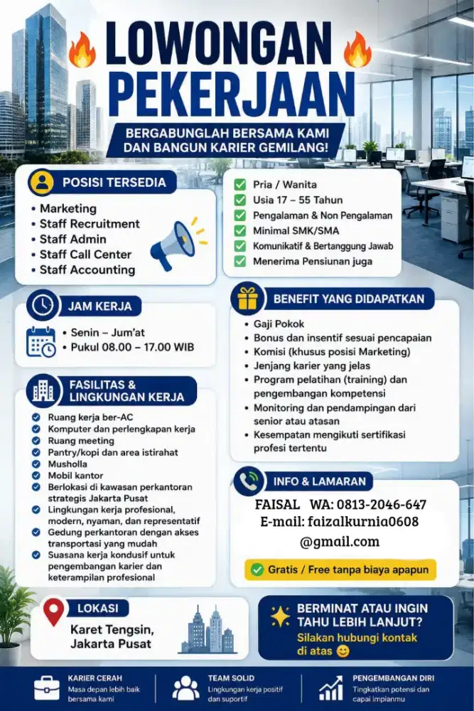 staf administrasi marketing