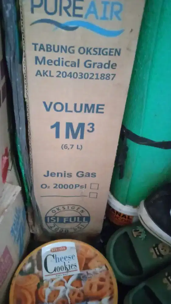 Tabung oksigen ukuran sesuai